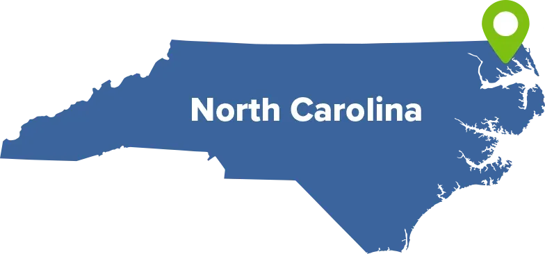 North Carolina Service Area Map